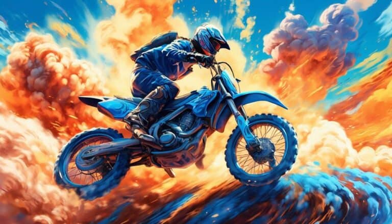 2 stroke dirt bike warm up