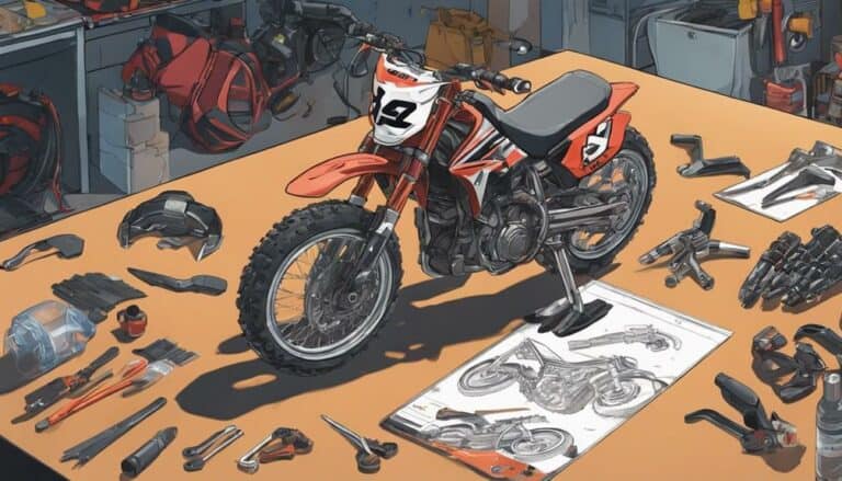 assembling a razor dirt bike