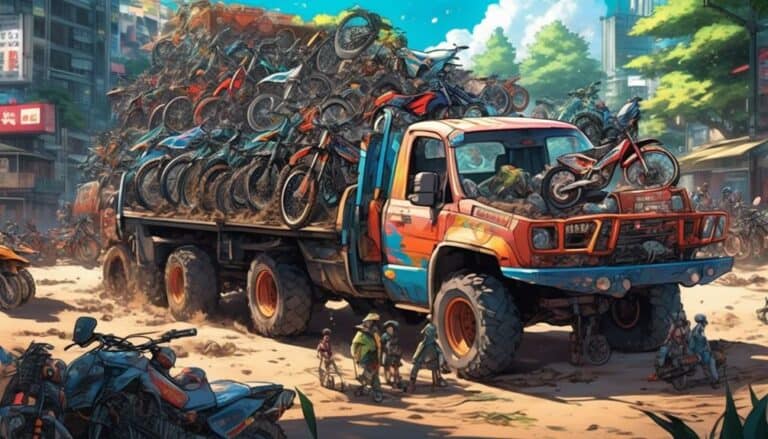 capacity of truck for dirt bikes
