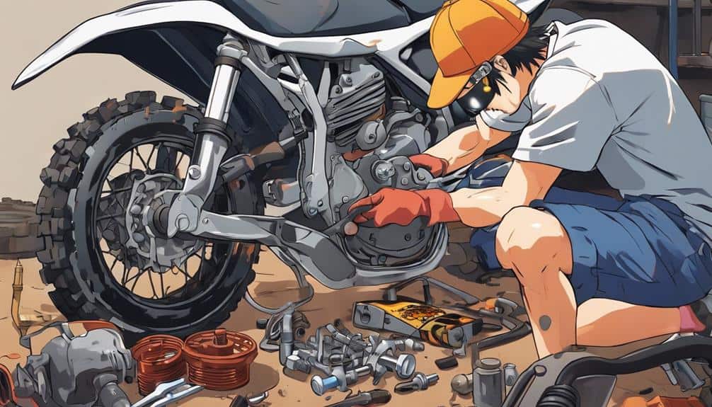 changing dirt bike oil
