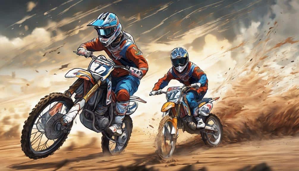 dirt bike handles revs