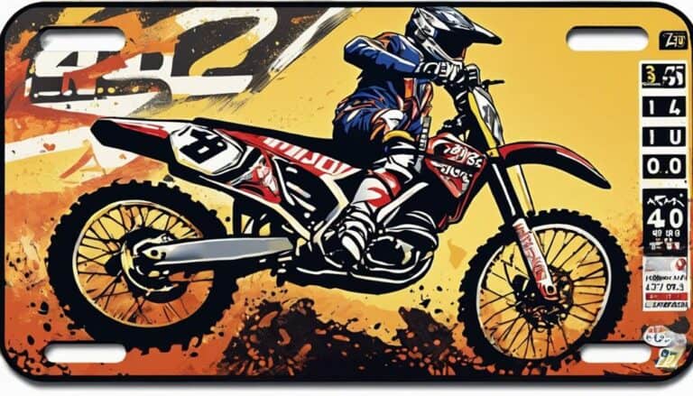 dirt bike license plate