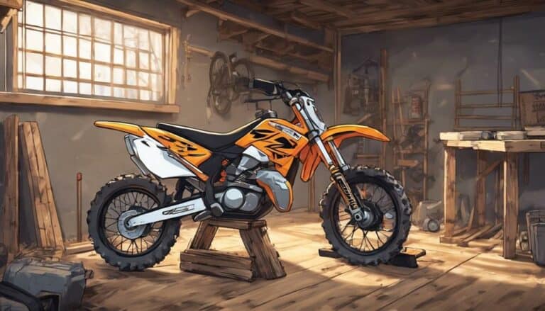 diy dirt bike stand