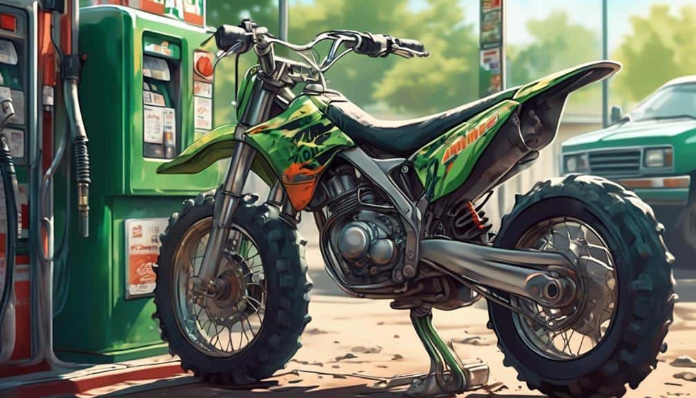 gas type for 4 stroke dirt bike