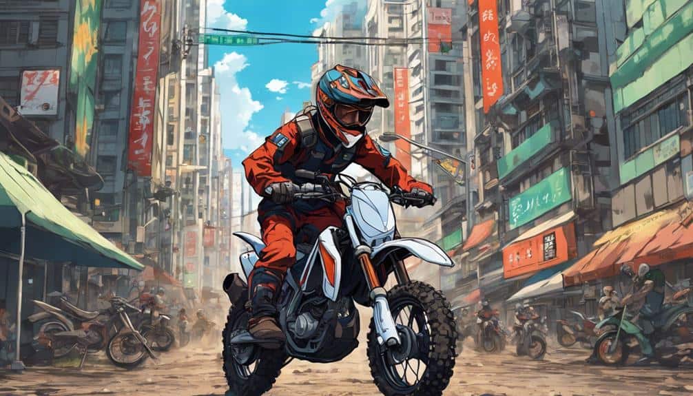 illegal dirt bike riding