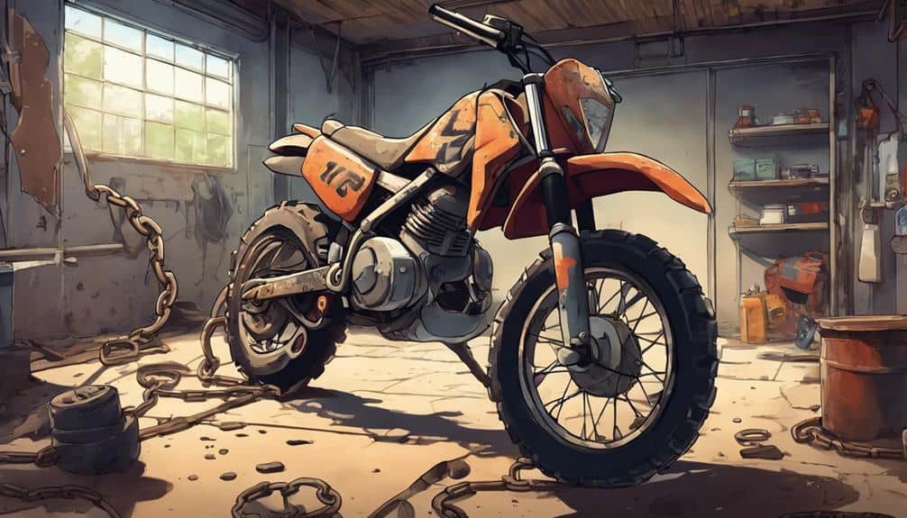 neglected dirt bike problem