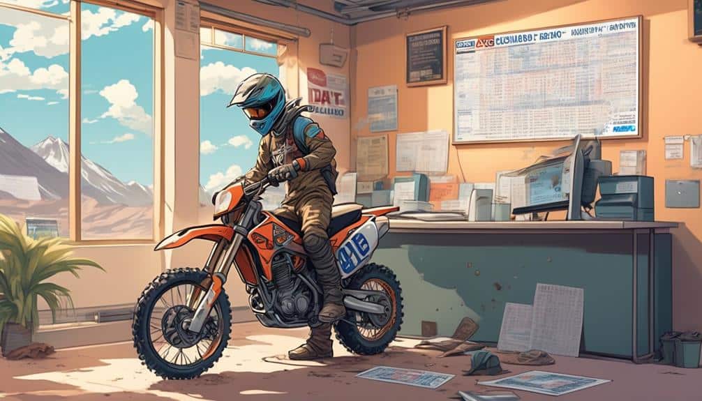 registering a dirt bike