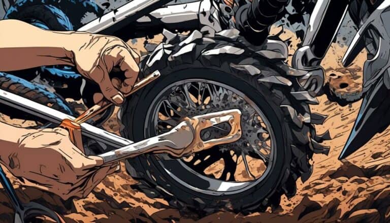 removing a dirt bike tire
