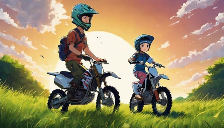 riding a dirt bike
