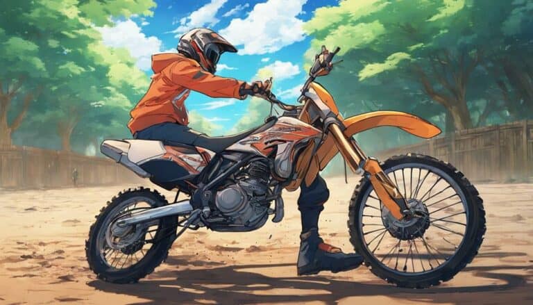 roll dirt bike manually