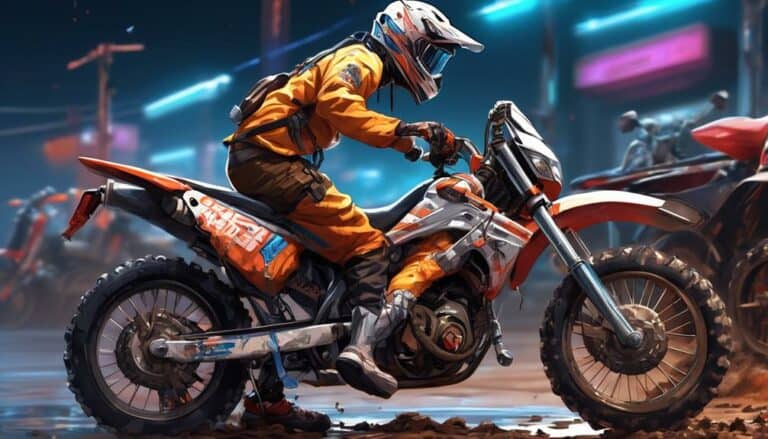 securing a dirt bike