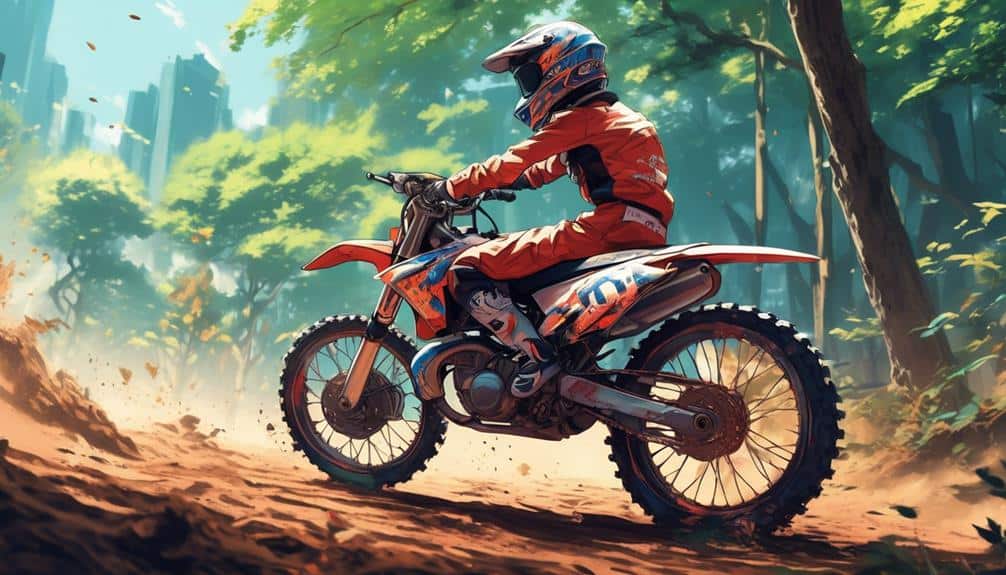 size of 110cc dirt bike