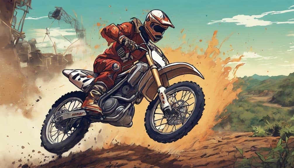 stopping dirt bike safely