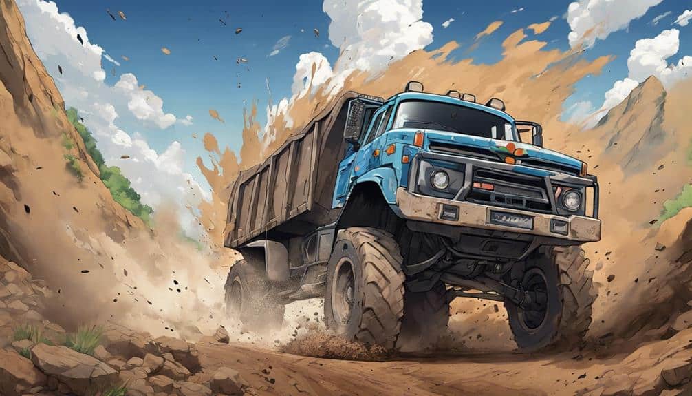 truck versus dirt bike