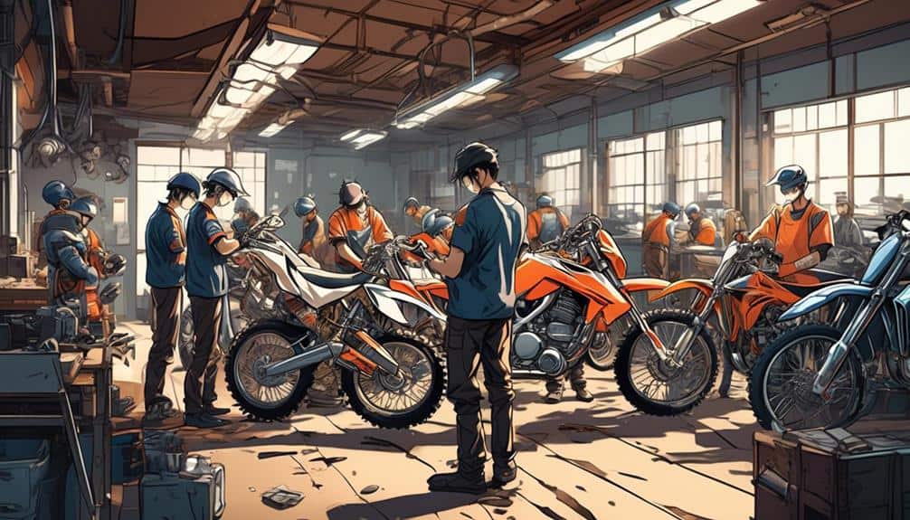 value creating activities at dirt bikes