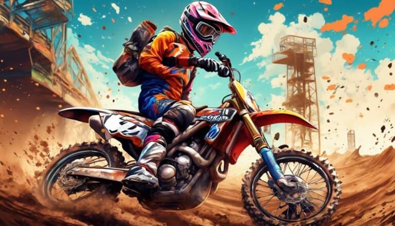 wearing dirt bike gear